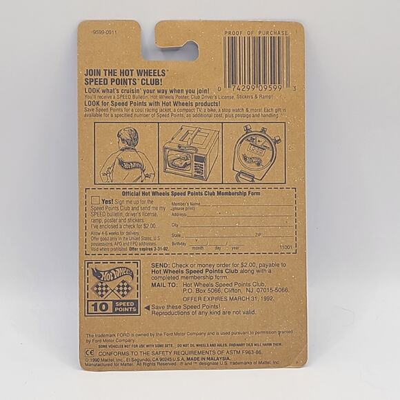 HOT WHEELS 9599 32 FORD DELIVERY BLUE CARD 135 NEW - Picture 5 of 5